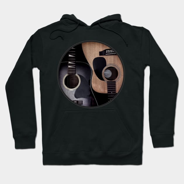 Acoustic Guitar Ying Yang Yin Yan Hoodie by TheFlying6